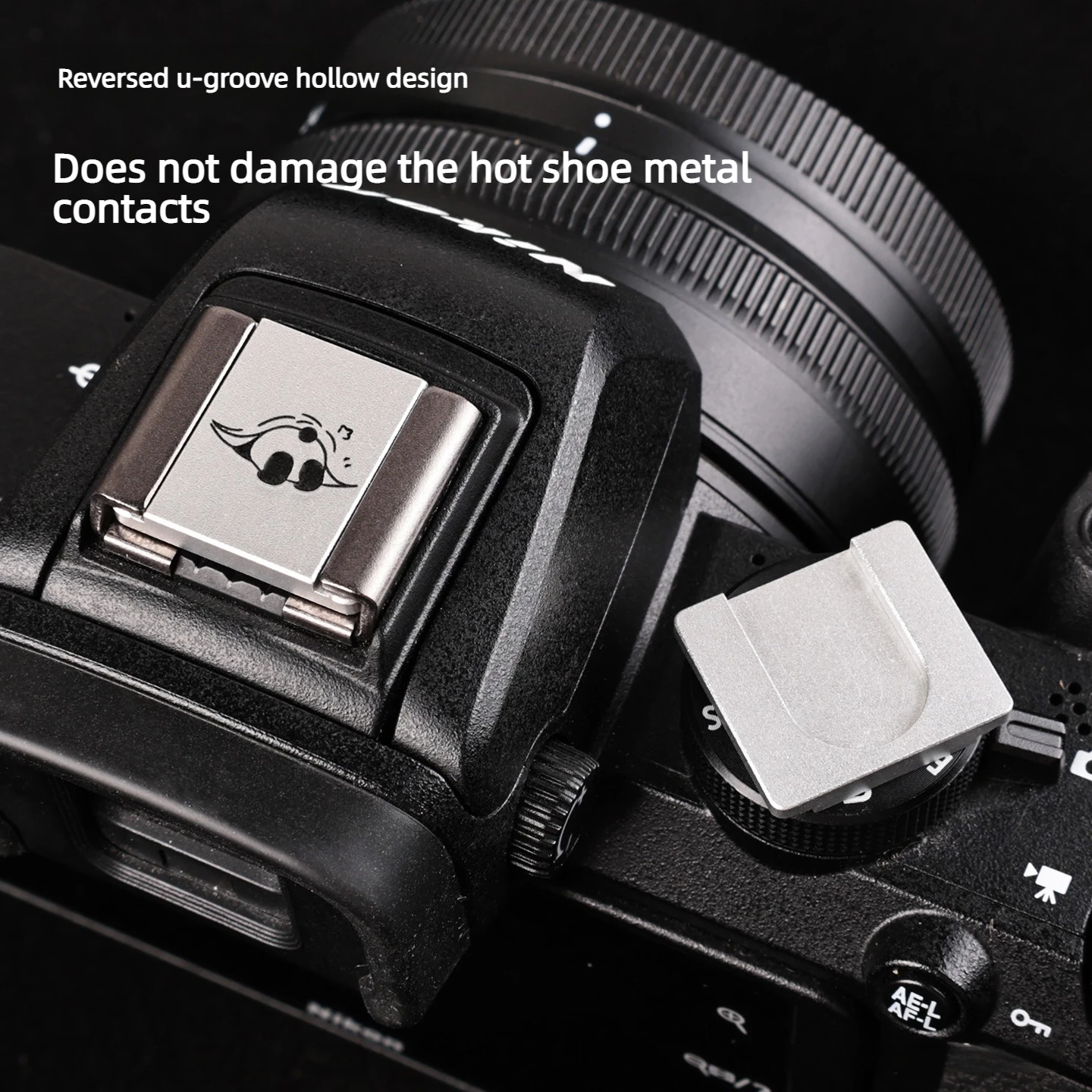 Metal Panda Pattern Hot Shoe Cover Dustproof Cap For Fuji XS10 XM5 XE4 XT5 XT30II XH2S XA7 X100VI XT50 Camera Accessories