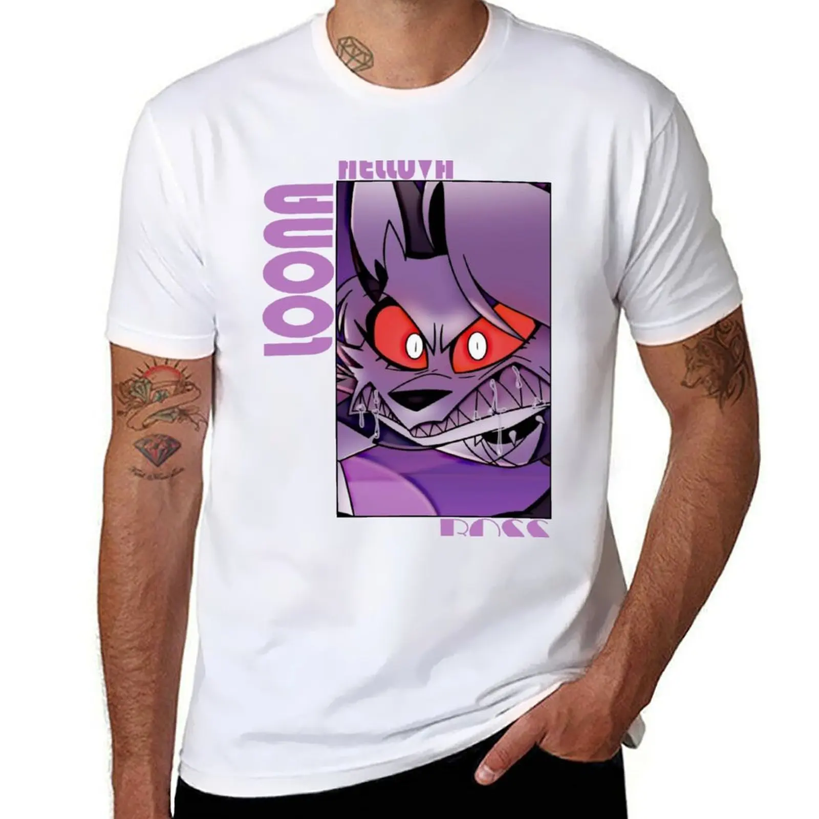 

Helluva Boss Loona T-Shirt man t shirts for men cotton t shirts high quality T-Shirt