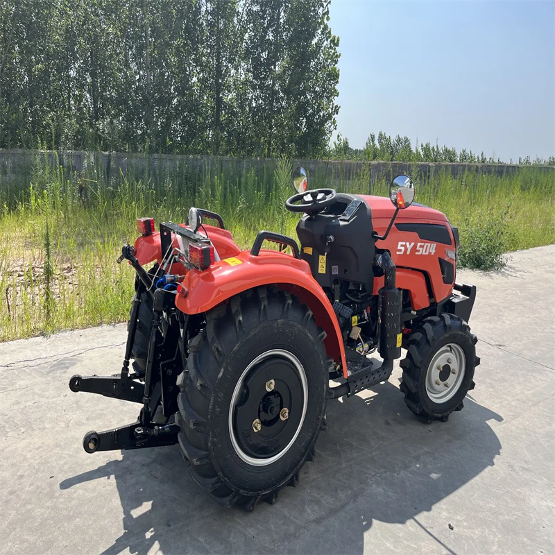 SYNBON-Mini equipo agrícola 4WD, Tractor de jardín para enmarcar