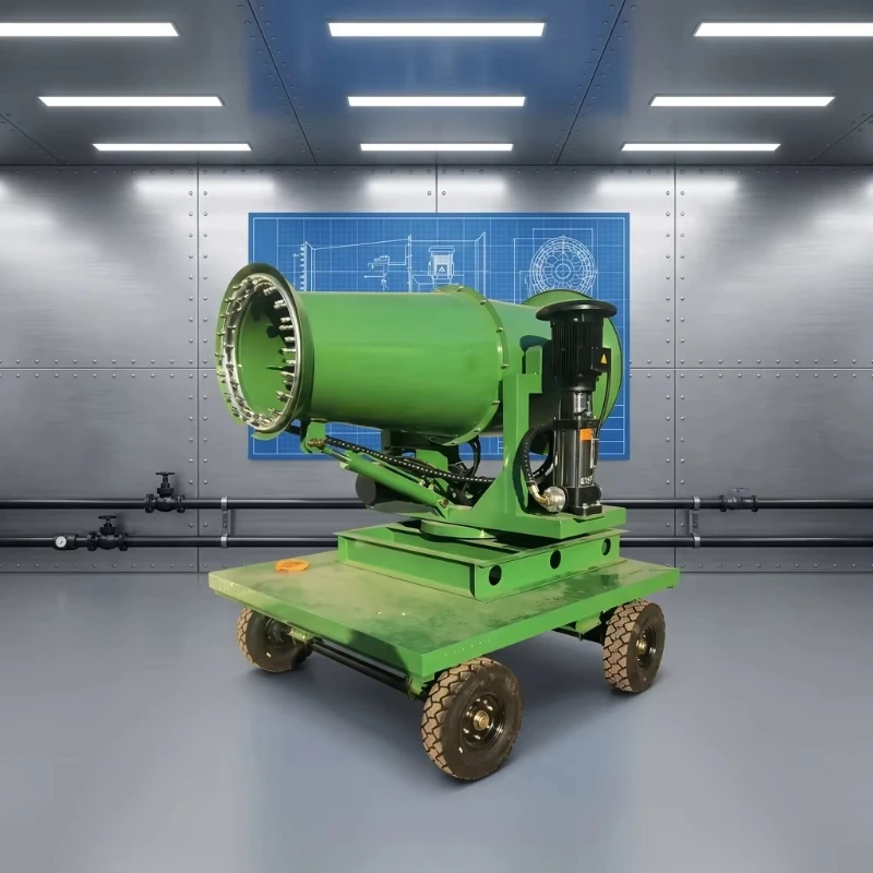 50m Anti Rust Stainless Steel Nozzle Mist Cannon Diesel Trailer Type Sand Yard Dust Suppression Machine