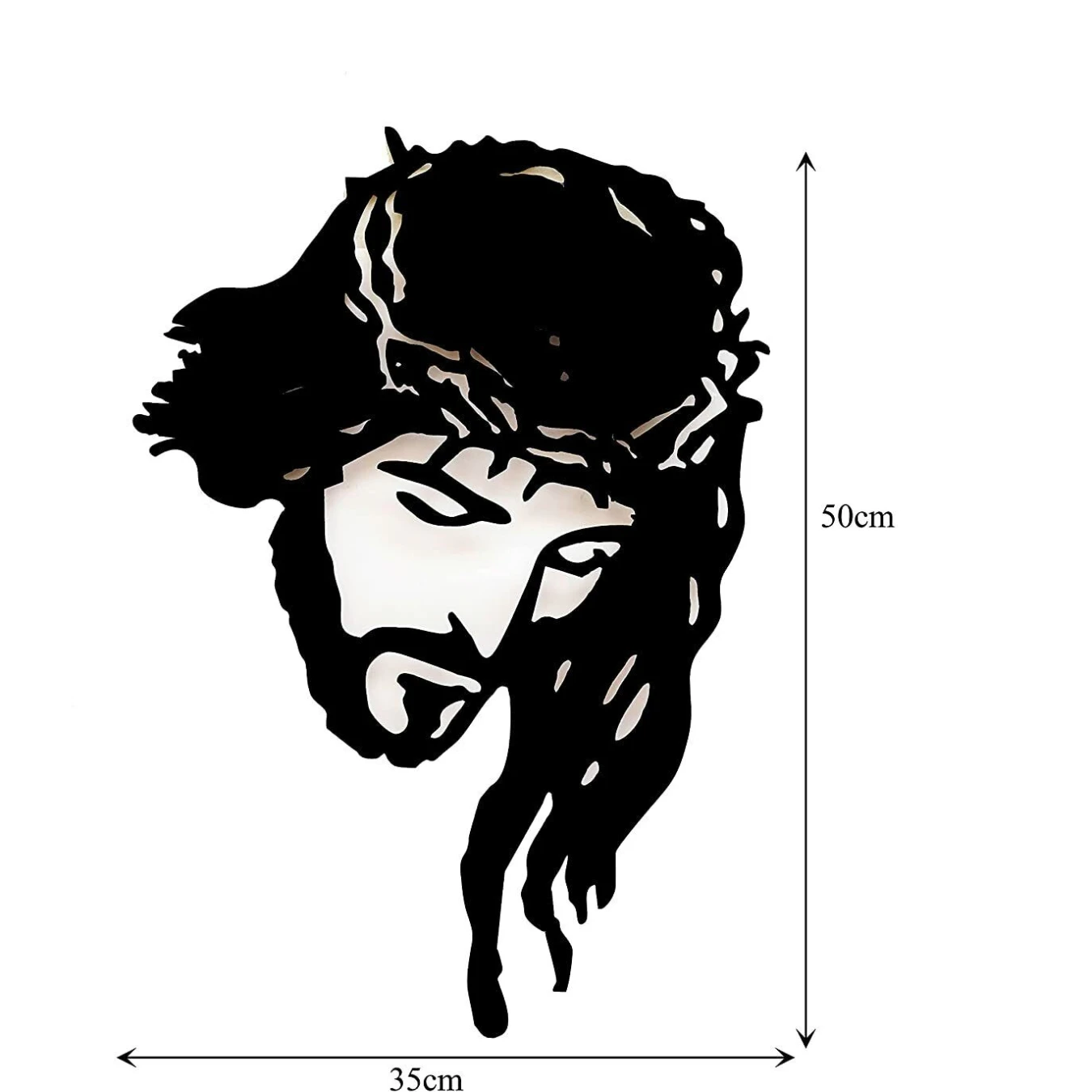 New Home Decor Wall Hanging Lord Jesus Christ Metal Wall Decor Metal Wall Art Living Room/Home Decoration