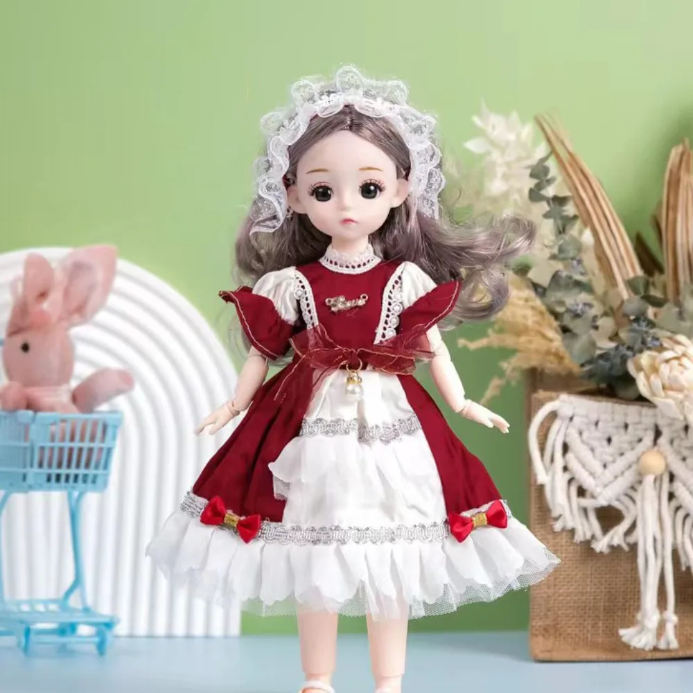 

1/6 SD 30cm Bjd Doll with Clothes Attractive Eyes High Heel Princess Dress Up BJD Dolls Long Hair Anime