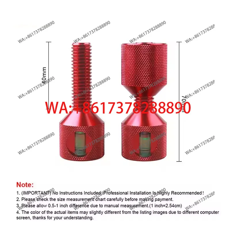 Double Hole Flange Alignment Pin Flange Alignment Pin with Level 1-1/8 inch Two Hole Flange Alignment Pin Set