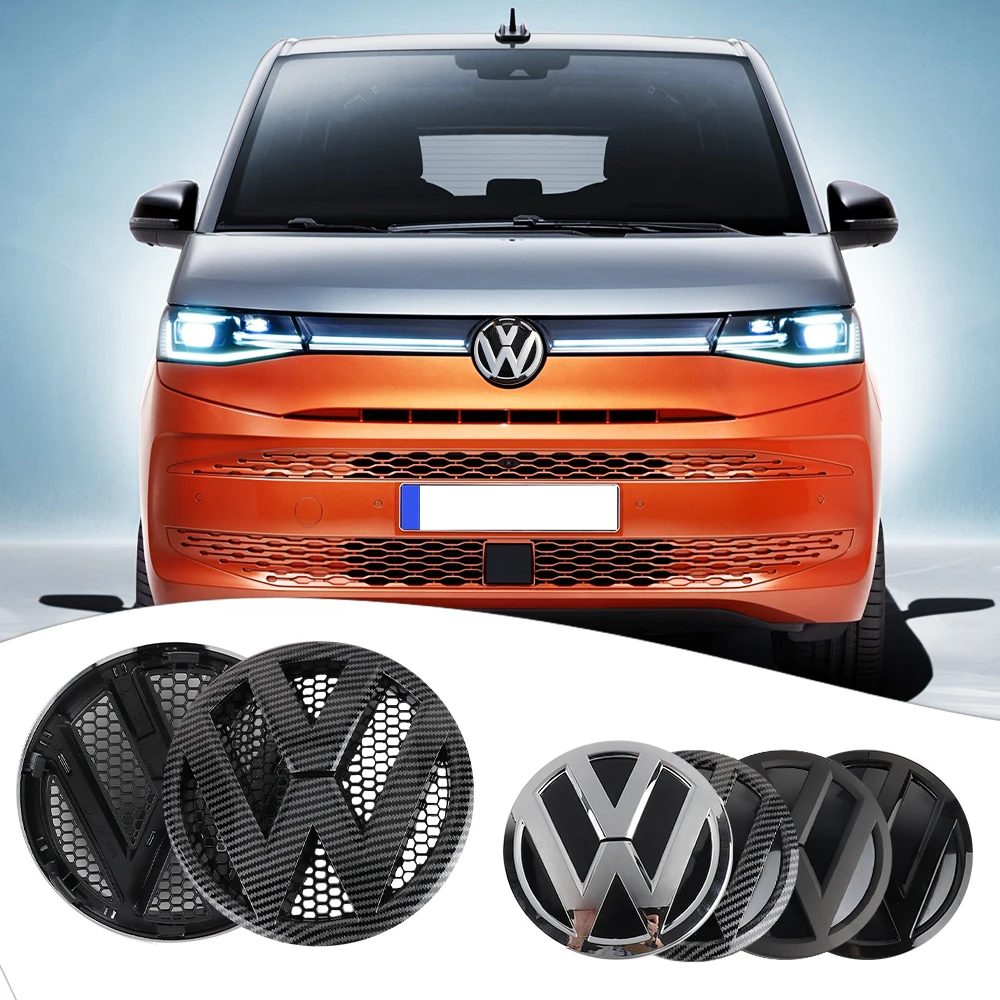 For  Volkswagen VW Transporter T5 2010 2011 2012 2013 2014 2015 3D ABS Car Hood Front Bonnet Grill Badge Cover Rear Trunk Emblem