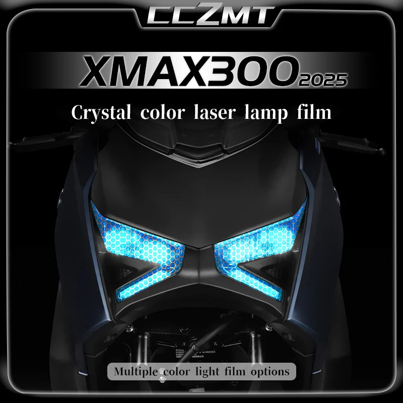 

For YAMAHA XMAX300 XMAX 300 xmax300 2025 Honeycomb laser sticker headlight film smoked tail light film modification accessories