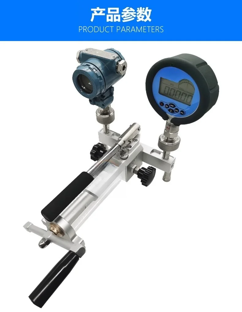 Portable Pressure Source Manual Calibration Gauge Calibration Device Stress Testing Hydraulic Source Handheld Pressure Bench