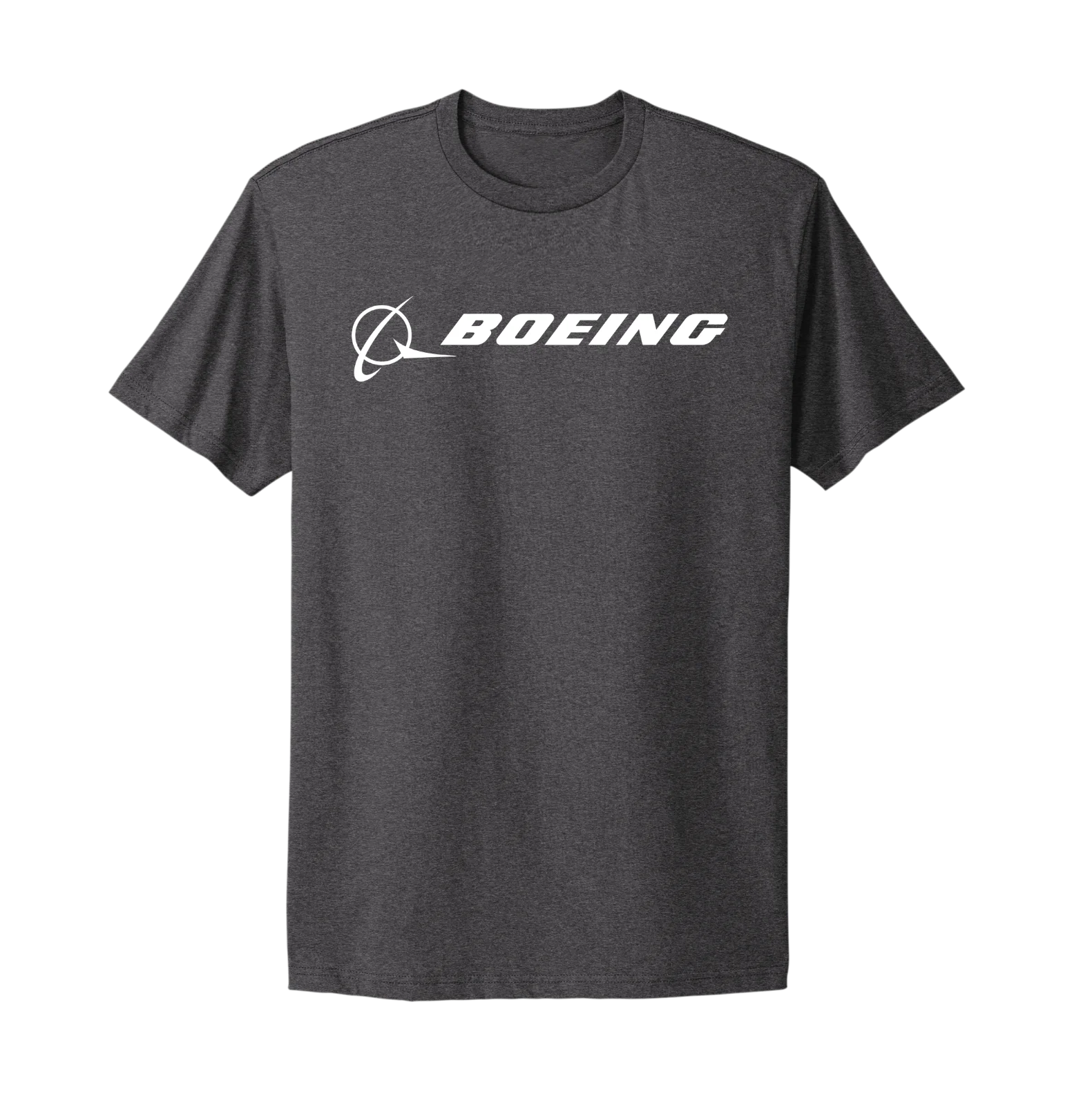 Boeing Aerospace Aviation American Aircraft Company Logo Grey T-Shirt