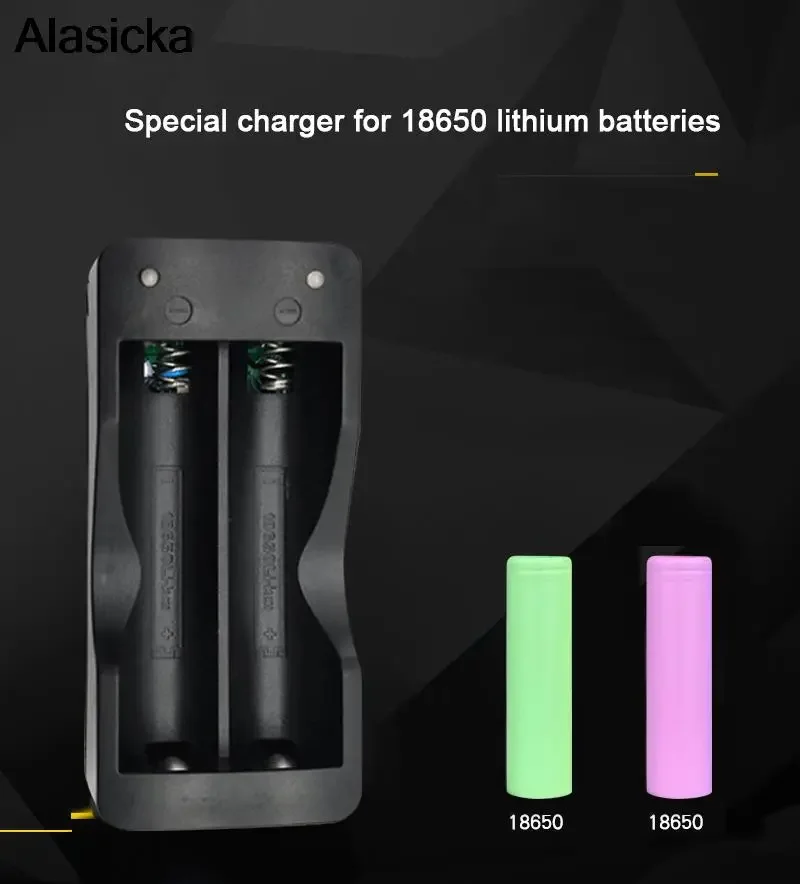 2 slots EU Smart charging Li-ion Rechargeable Battery charger 18650 battery charger
