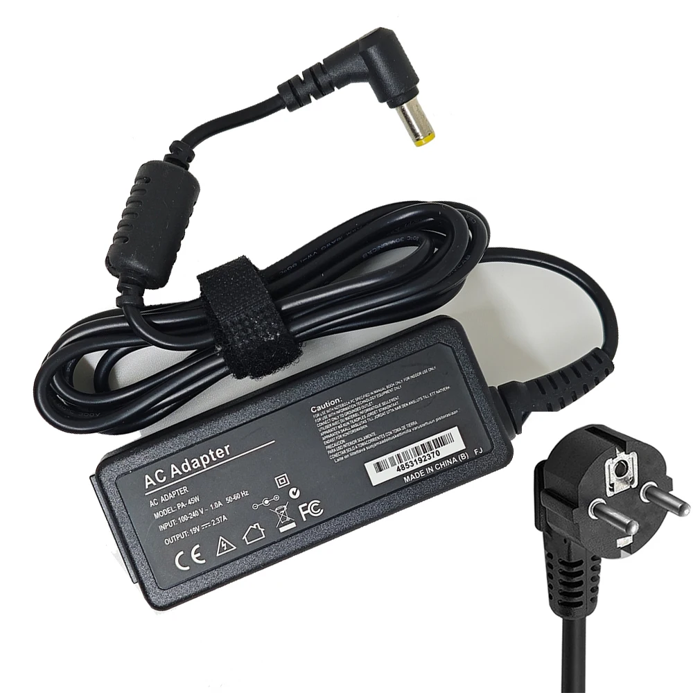 45W 19V 2.37A 5.5*1.7MM  Laptop Adapter Charger For Acer Aspire 3 A314-31 A515-51-3509 E5-573-516D Notebook Power