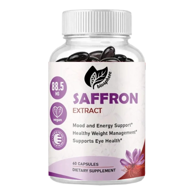 

Экстракт шафрана - 888,5 мг, 60 капсул, веганский