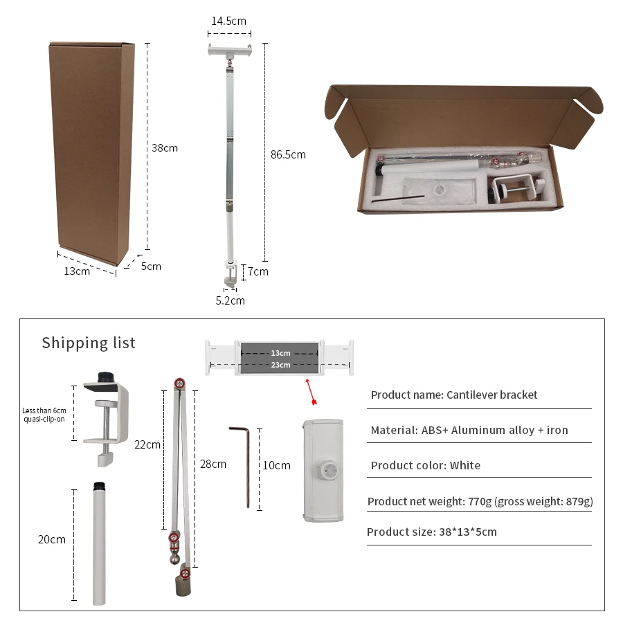 Imagem -06 - Metal Longo Braço Titular Tablet Rotating Mount Telefone Tablet Suporte para Ipad Bed Table Desk 173