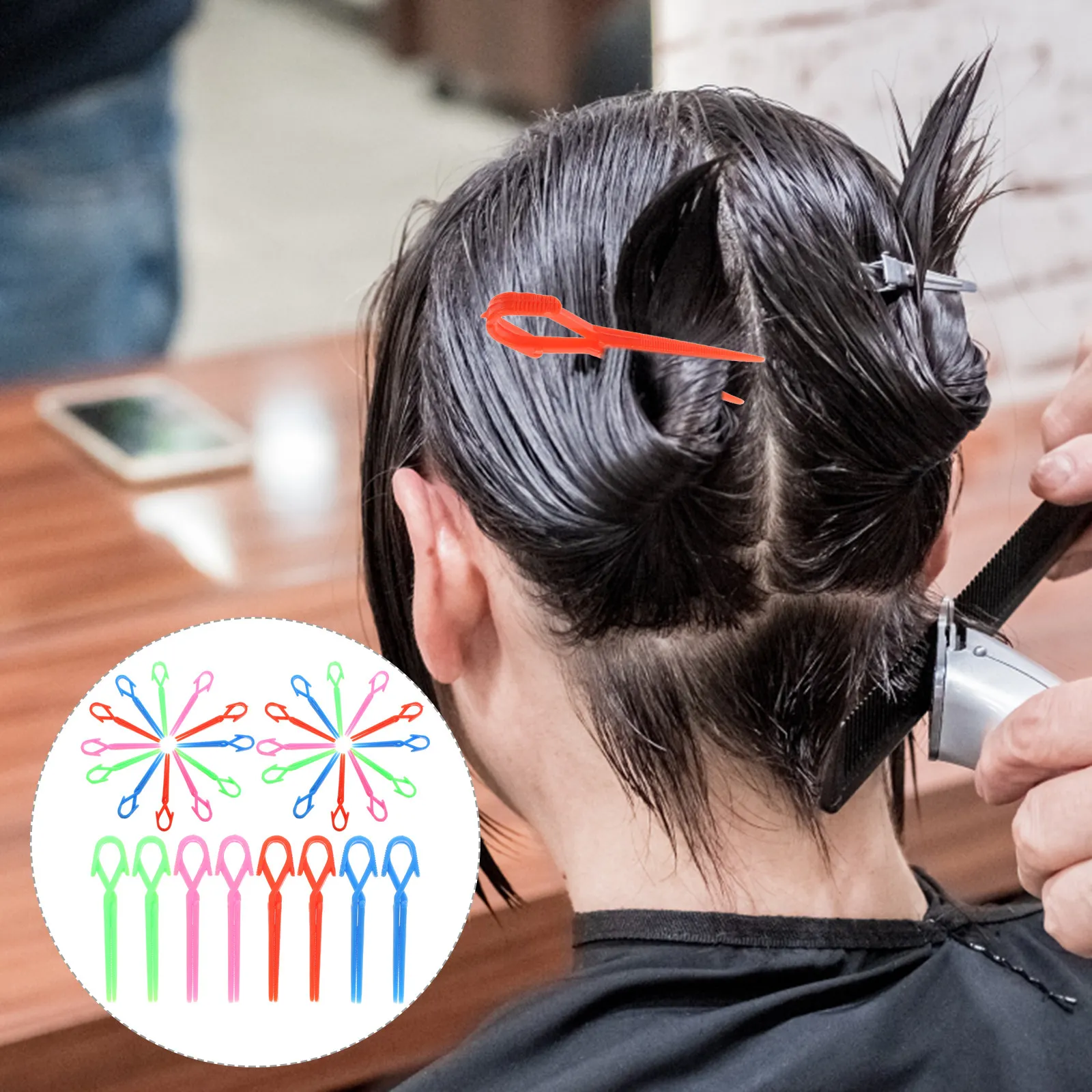 

70Pcs Hairdressing Cold Wave Clips Colorful Small Smooth Surface Salon Hairdresser Hairpin Tools for Styling Cleanup