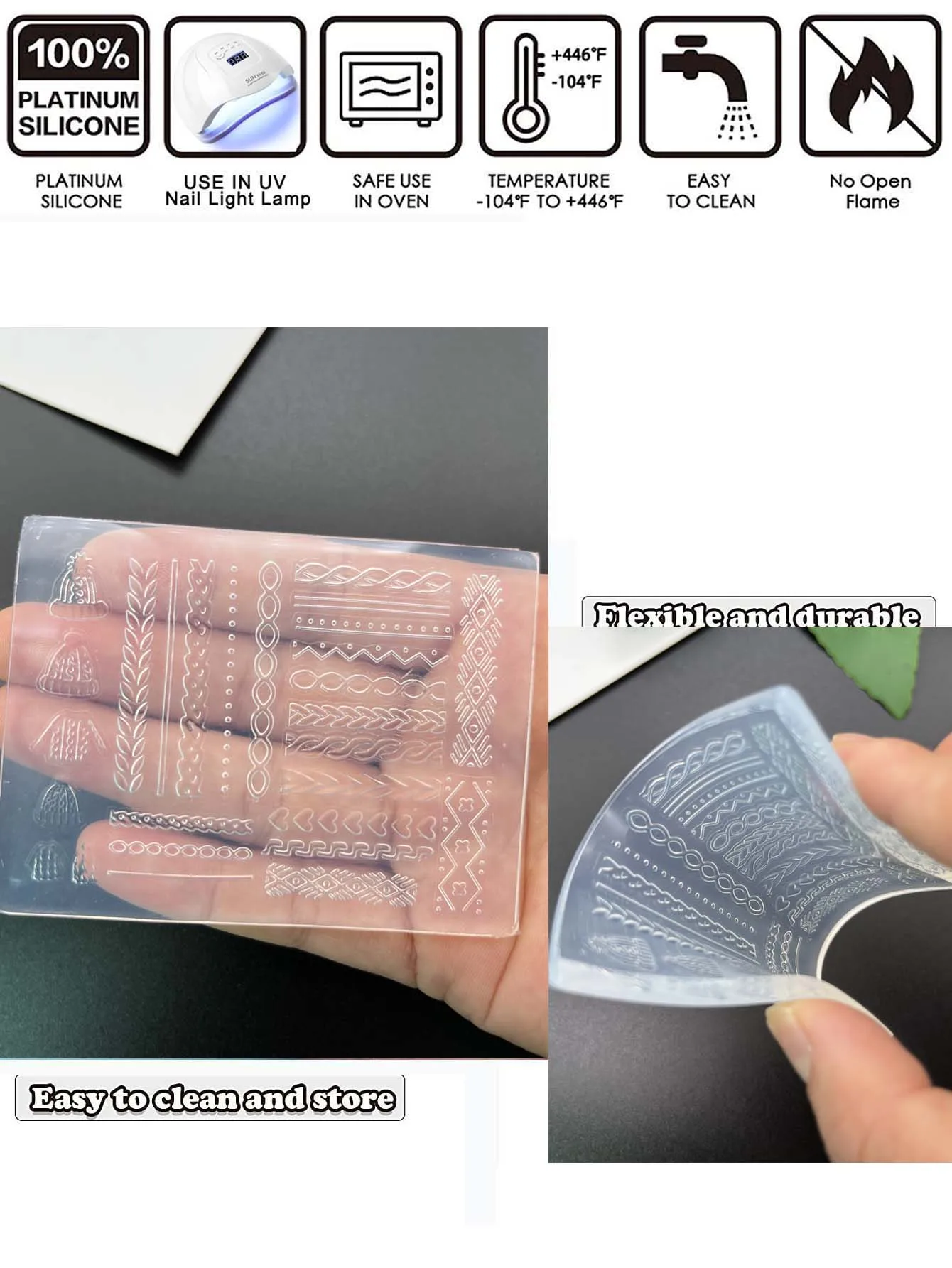 1pc maglione linea cappello stampo 3D decorazioni per unghie in silicone modelli fai da te ultrasottili stampo per unghie artigianato gioielli