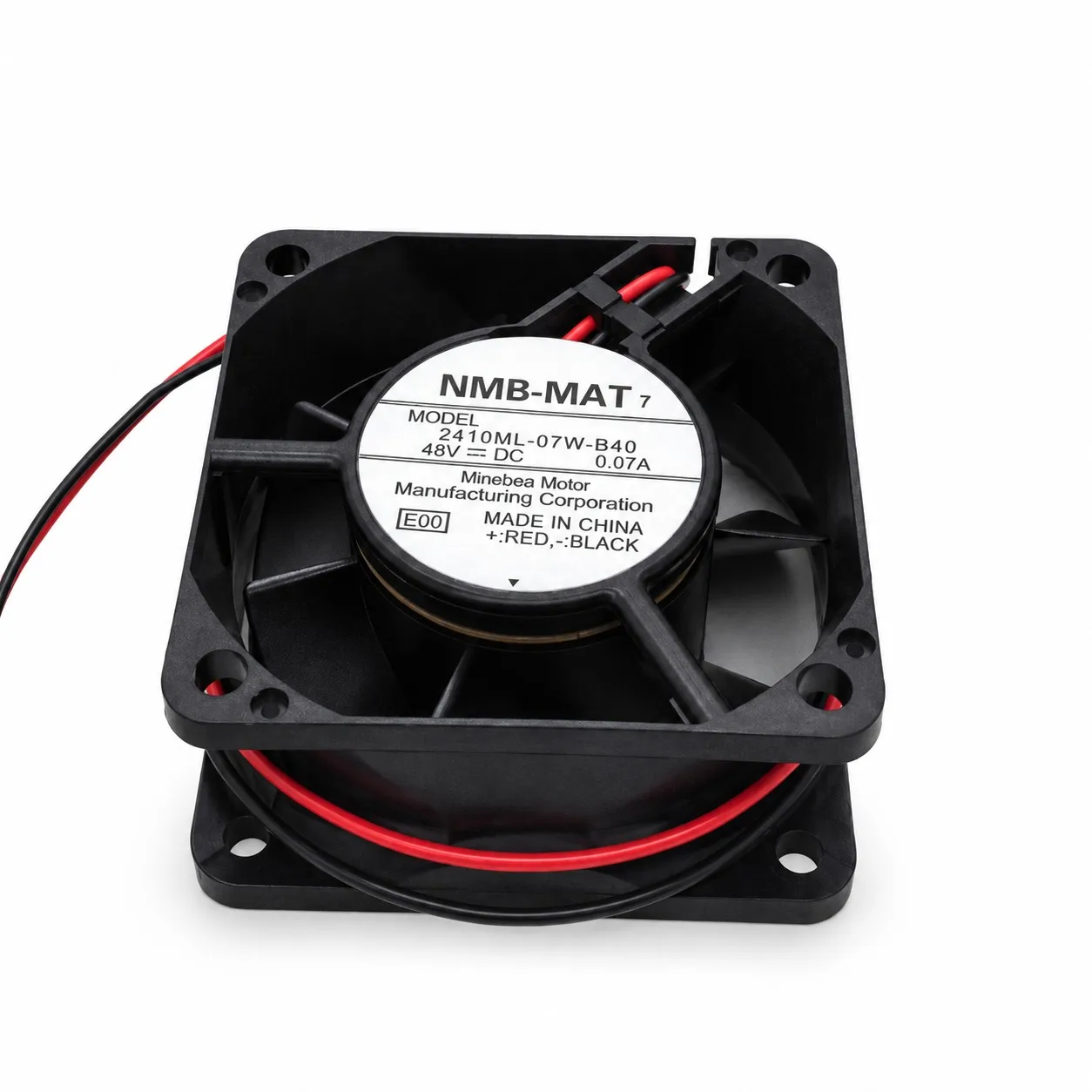2410ML-07W-B40 DC Axial Cooling Fan 60x60x25mm 6025 48V 0.15A 4500RPM Dual Ball Bearing for NMB