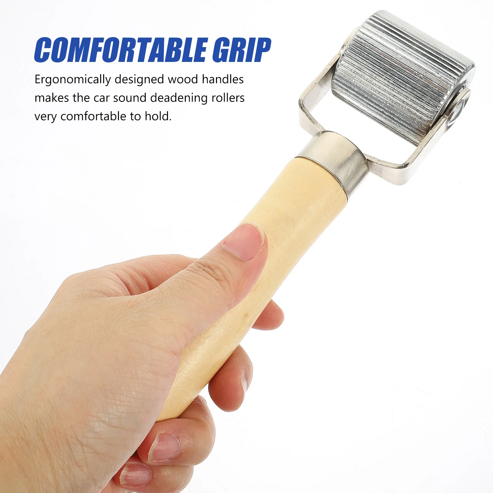 

4Pcs Tire Repair Tools Sound Deadening Rollers Car Hand Roller Metal Sound Deadener Tool Car Noise Deadener Repair Accessories