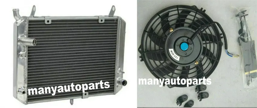 Aluminum Radiator +fan For Yamaha FJR1300/FJR13/FJR1300ABS 01-05 RP04 RP08 RP11 02 03 04