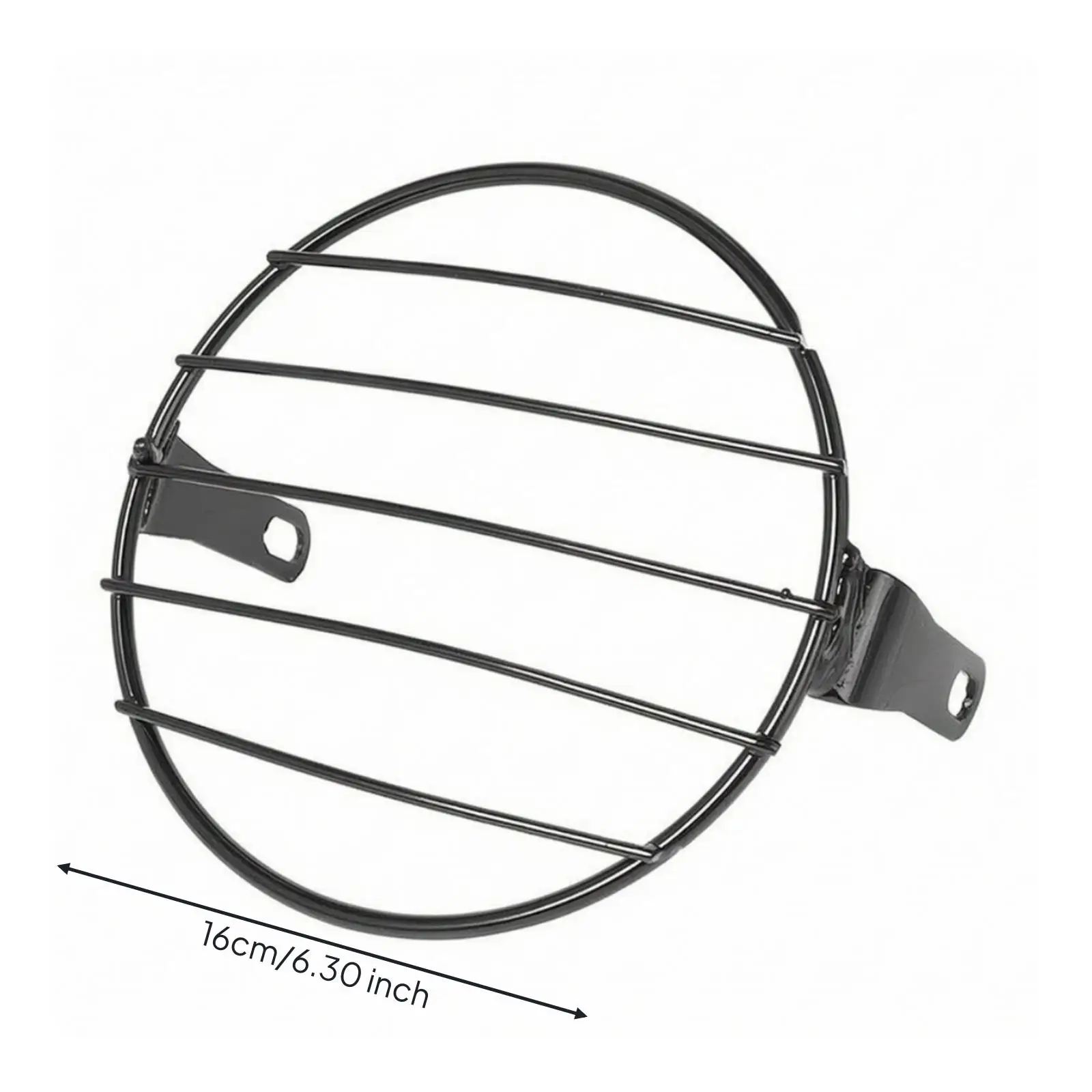Round Headlight Guard with Mounting Brackets Retro-Style Motorcycle Headlight Guard Sturdy Protector for Everyday Cyclist Bike