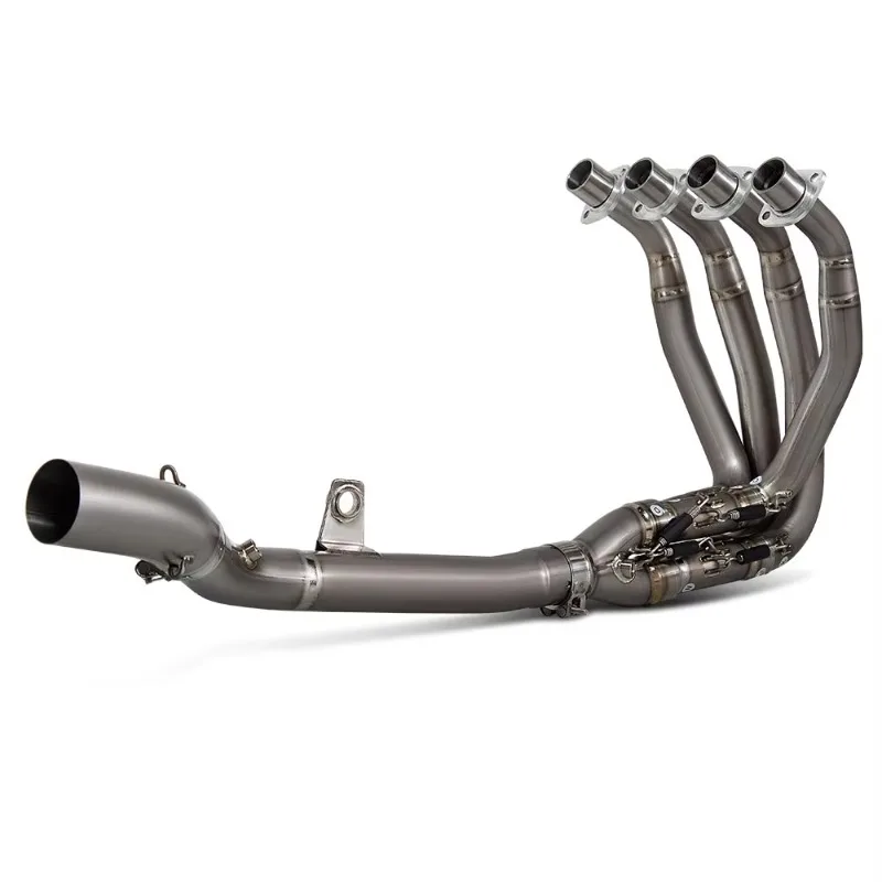

2025 New Style 60mm Titanium For Ninja ZX4R ZX4RR SE Motorcycle Exhaust Full System Front Link Pipe
