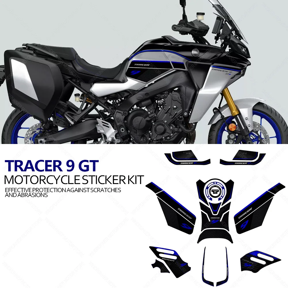 

Motorcycle Accessories Waterproof Protective Tank Pad Sticker Kit 3D Epoxy Resin Protective Sticker For Tracer 9 GT