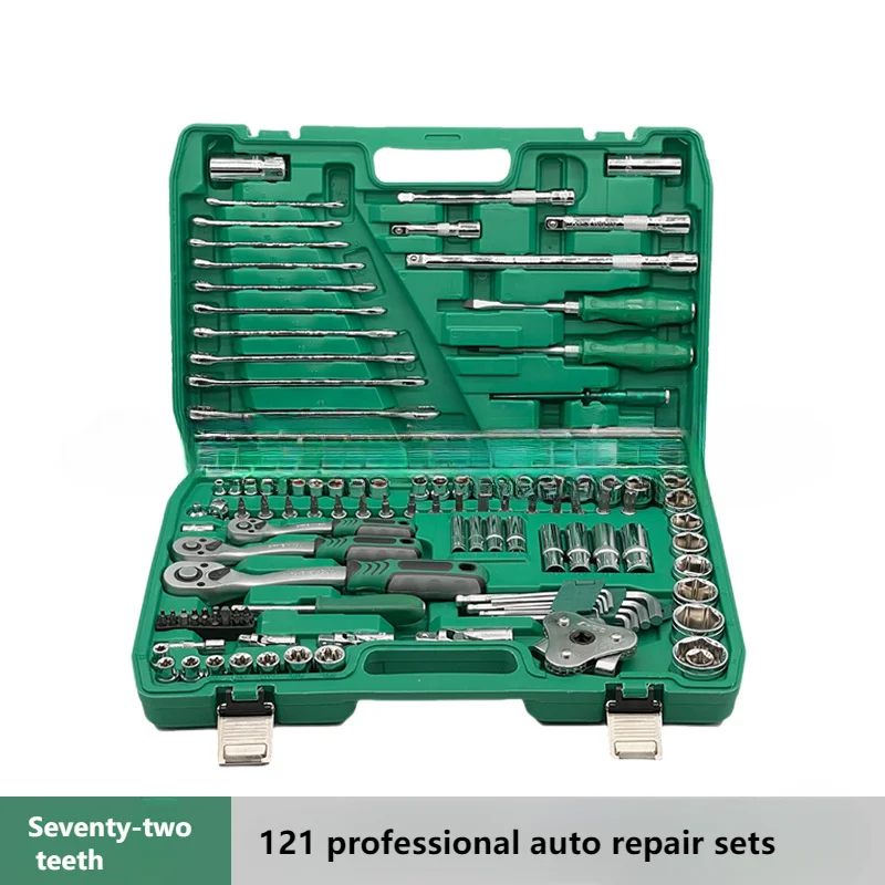 121-Piece Auto Repair Tool Set Wrench Sleeve Wrench Manufacturer Hardware Tool Set