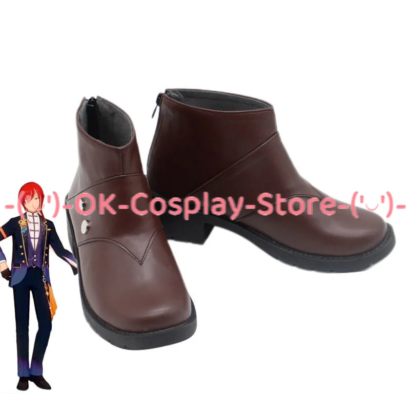 

Sakasaki Natsume Cosplay Shoes Game Ensemble Stars Switch Cosplay Prop PU Leather Shoes Halloween Boots Custom Made