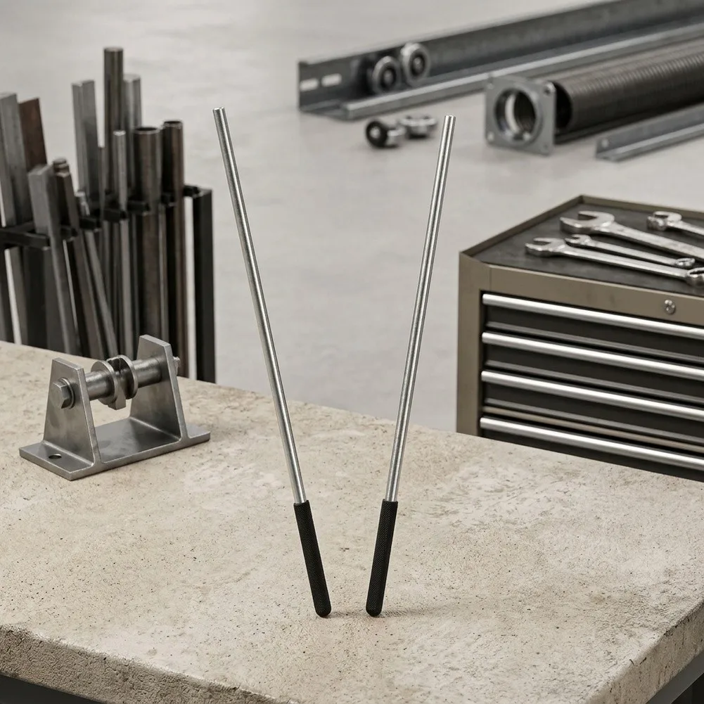 Spring Rod for Garage Door Galvanized Steel 4 in 0.5 in 16.75 in Essential Hardware Component for Door Spring Assembly