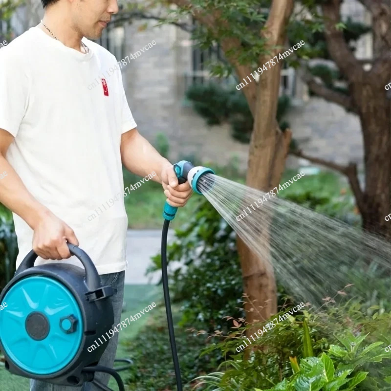 Multi-Functional Water Hose Truck for Car Wash and Garden Irrigation,High-Pressure Spray Gun with Adjustable Nozzle