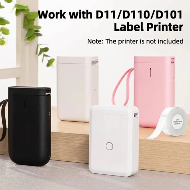 Niimbot D11/D101/D110 Mini Portable Printer Thermal Wire White/ Cable/Color/Round Sticker Self Adhesive Waterproof Sticker NEW