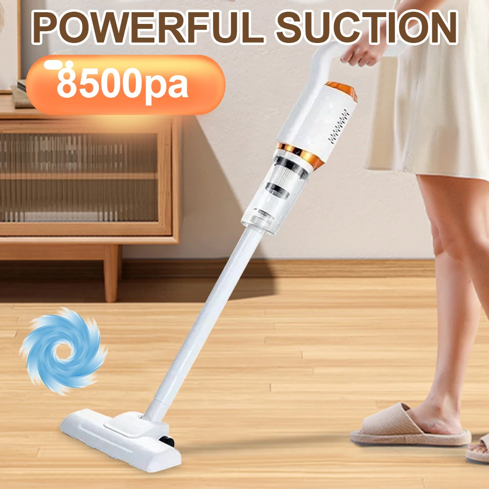 2 in 1 Vacuum Electric Sweeper 120W Handheld Wireless Vacuum Cleaner USB Rechargeable 2000mAh Mopping Machine Vehicle Home Clean