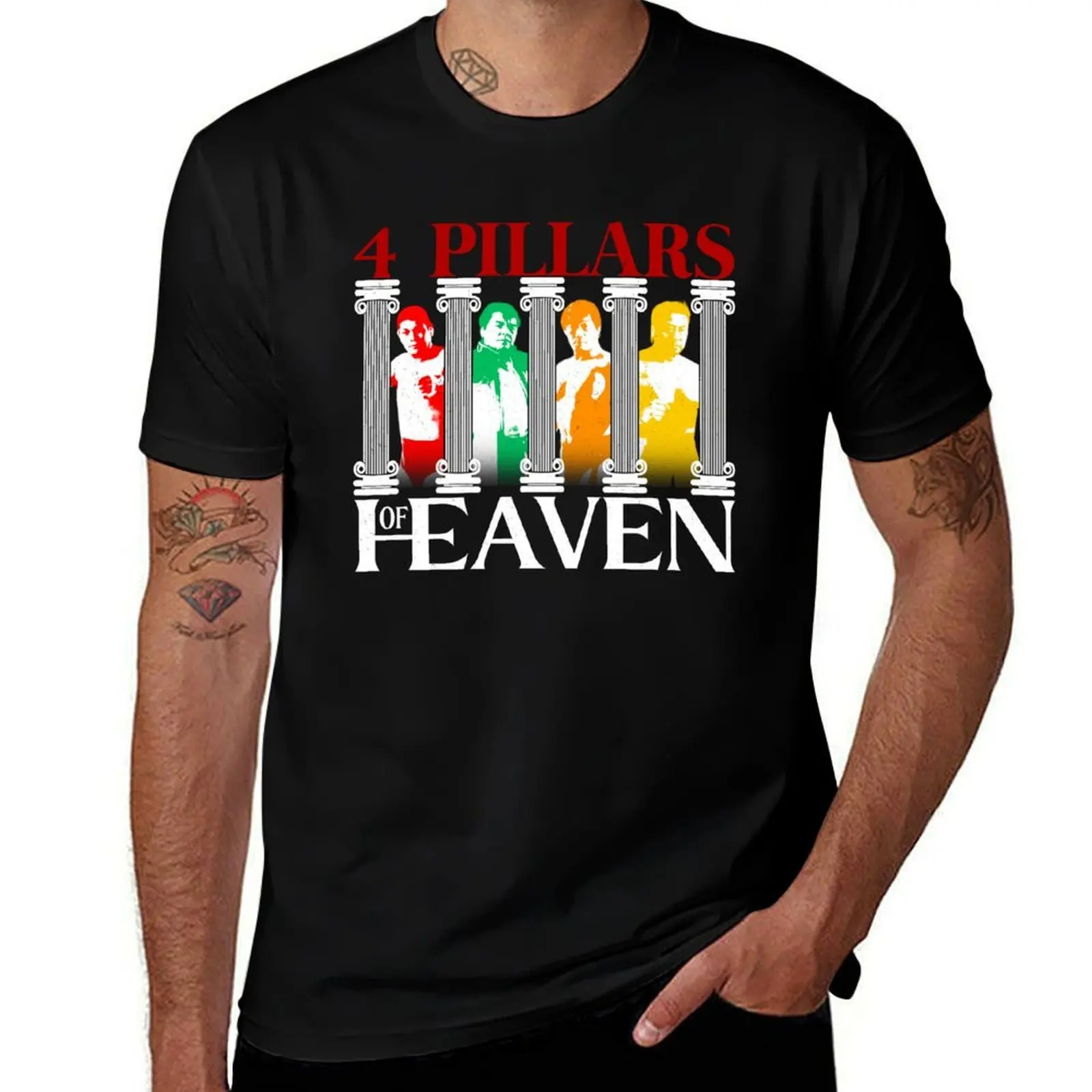 4 Pillars of Heaven - Pro Wrestling T-Shirt man t shirt cotton high quality T-Shirt