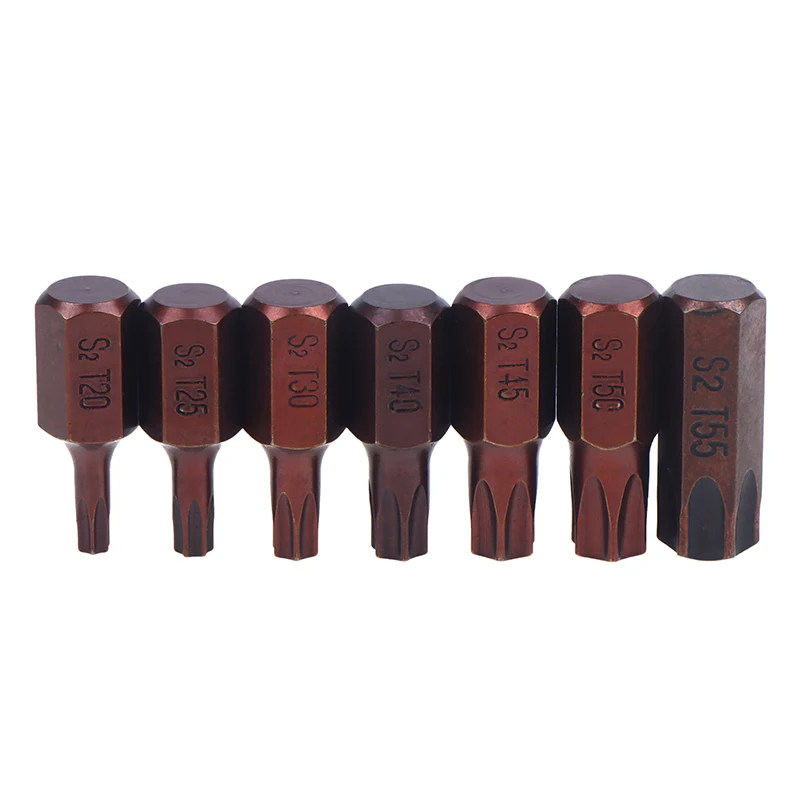 30mm Torx Screwdriver Bit 10mm Shank Magnetic Batch Head T20 T25 T30 T40 T45 T50 T55 For Electric Wrench Socket Bit