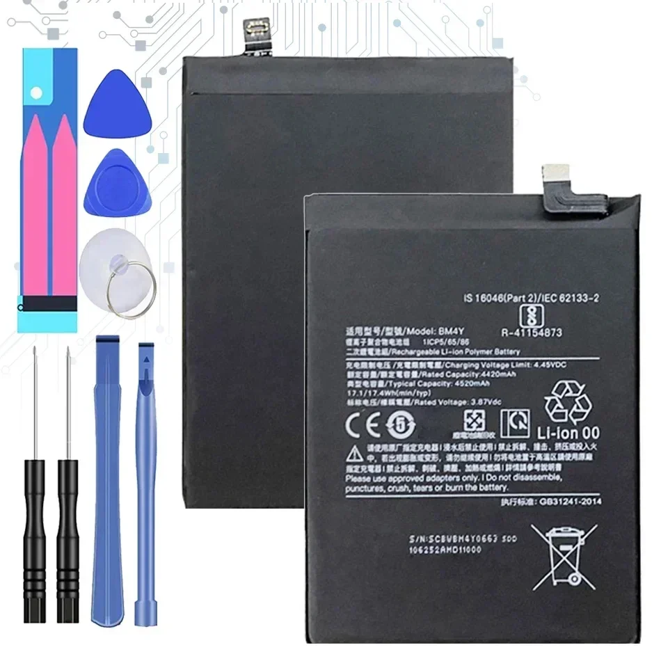 Replacement Battery BM4Y Xiaomi Poco F3 For Redmi K40 Pro K40pro 4520Mah