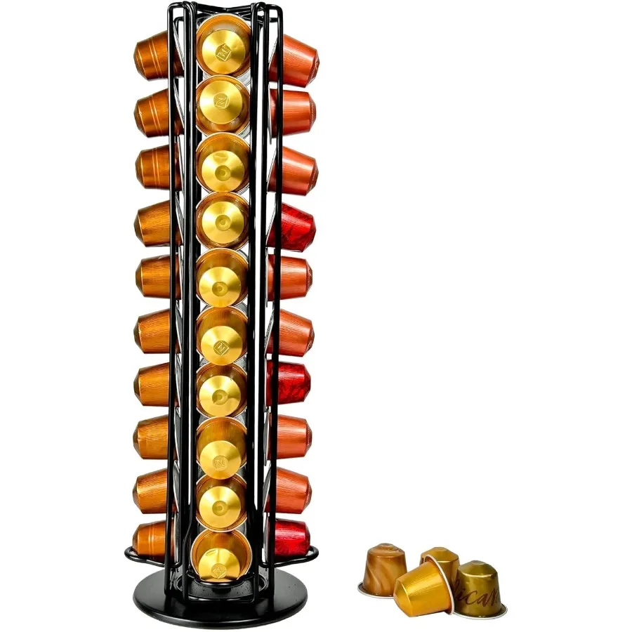 

Держатель для капсул с кофе большой емкости для капсул Nespresso OriginalLine с эффективным органайзером для хранения капсул Nespresso S