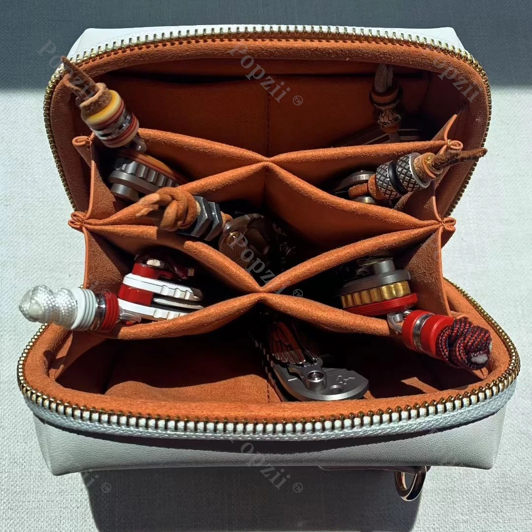 Nini EDC حقيبة التخزين عالية الجودة مقاومة للاهتراء المحمولة في الهواء الطلق حمل على EDC دفع المنزلق تململ سبينر حقيبة التخزين #4