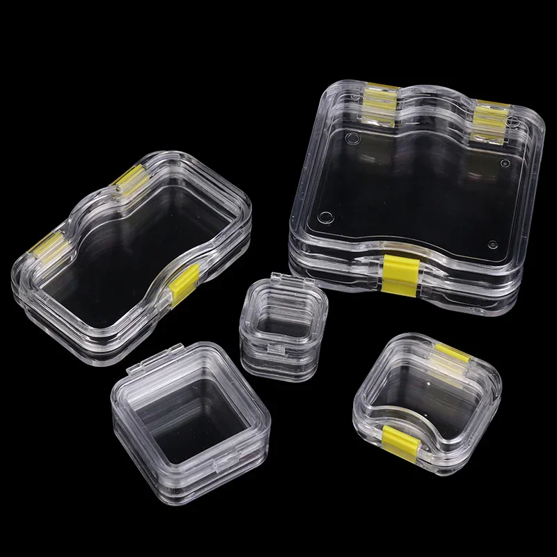 1 Pcs Dental Lab Box With Film Dentist False Tooth Case Plastic Box With Membrane Storage Boxes Denture Teeth Container Case