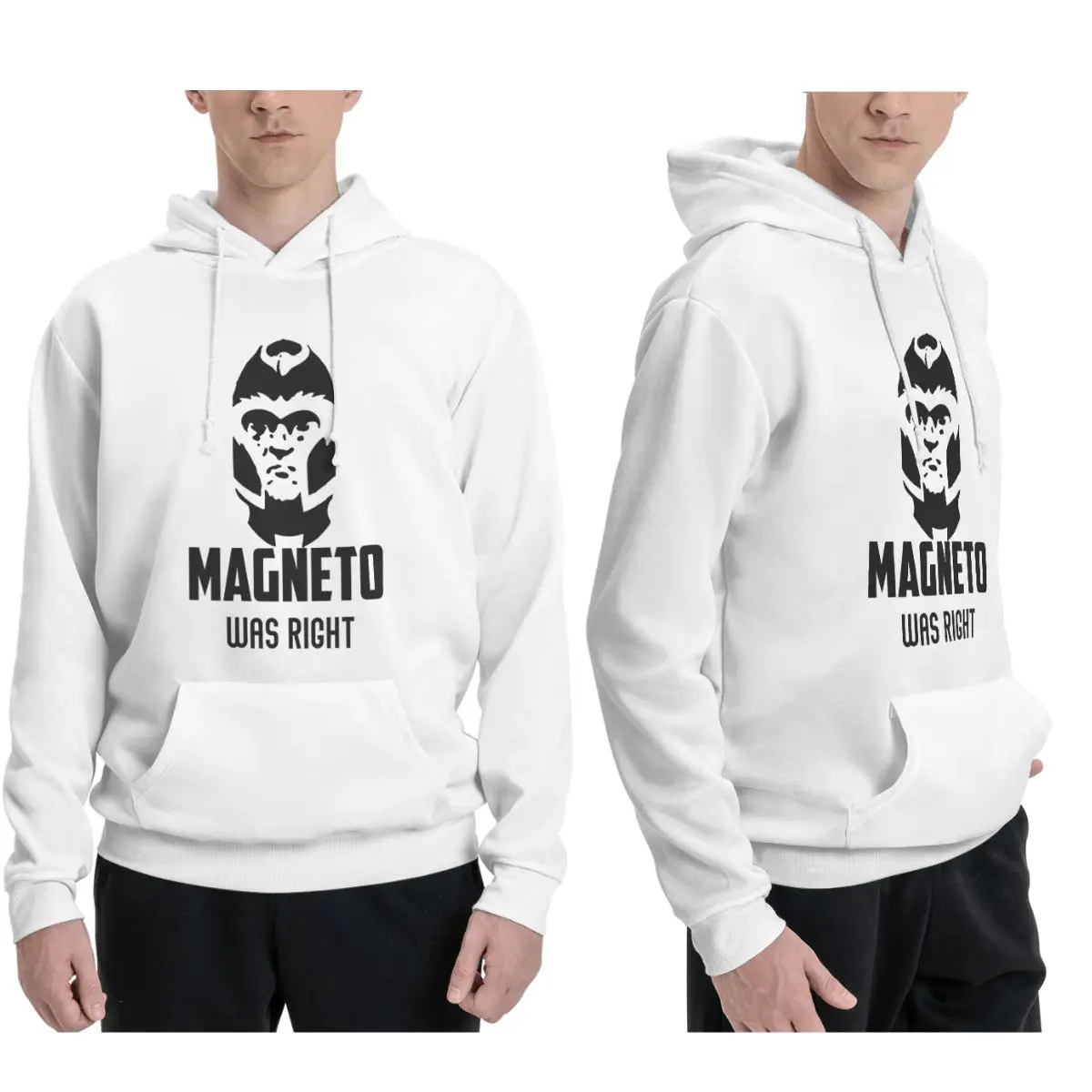 

Толстовки Magneto Was Right, мужские и женские повседневные пуловеры, модные толстовки с капюшоном и длинными рукавами, осень-зима