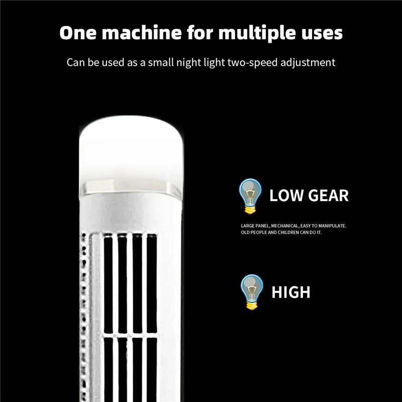 Оригинальный вертикальный портативный охлаждающий мини-вентилятор USB, бесшумный охлаждающий башенный вентилятор для дома и офиса