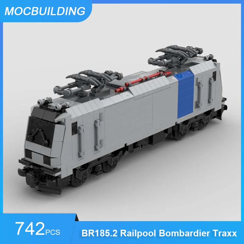 

MOC Building Blocks BR185.2 Railpool Bombardier Traxx Model DIY Assemble Bricks Train Educational Creative Toys Gifts 742PCS