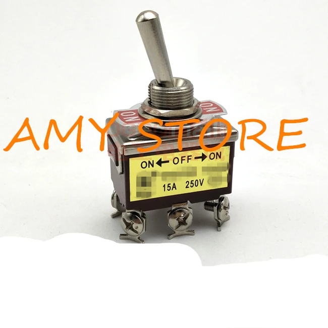 1322-ac-250-В-15-А-ВКЛ-ВЫКЛ-ВКЛ-3-позиционный-тумблер-dpdt-Коричневый