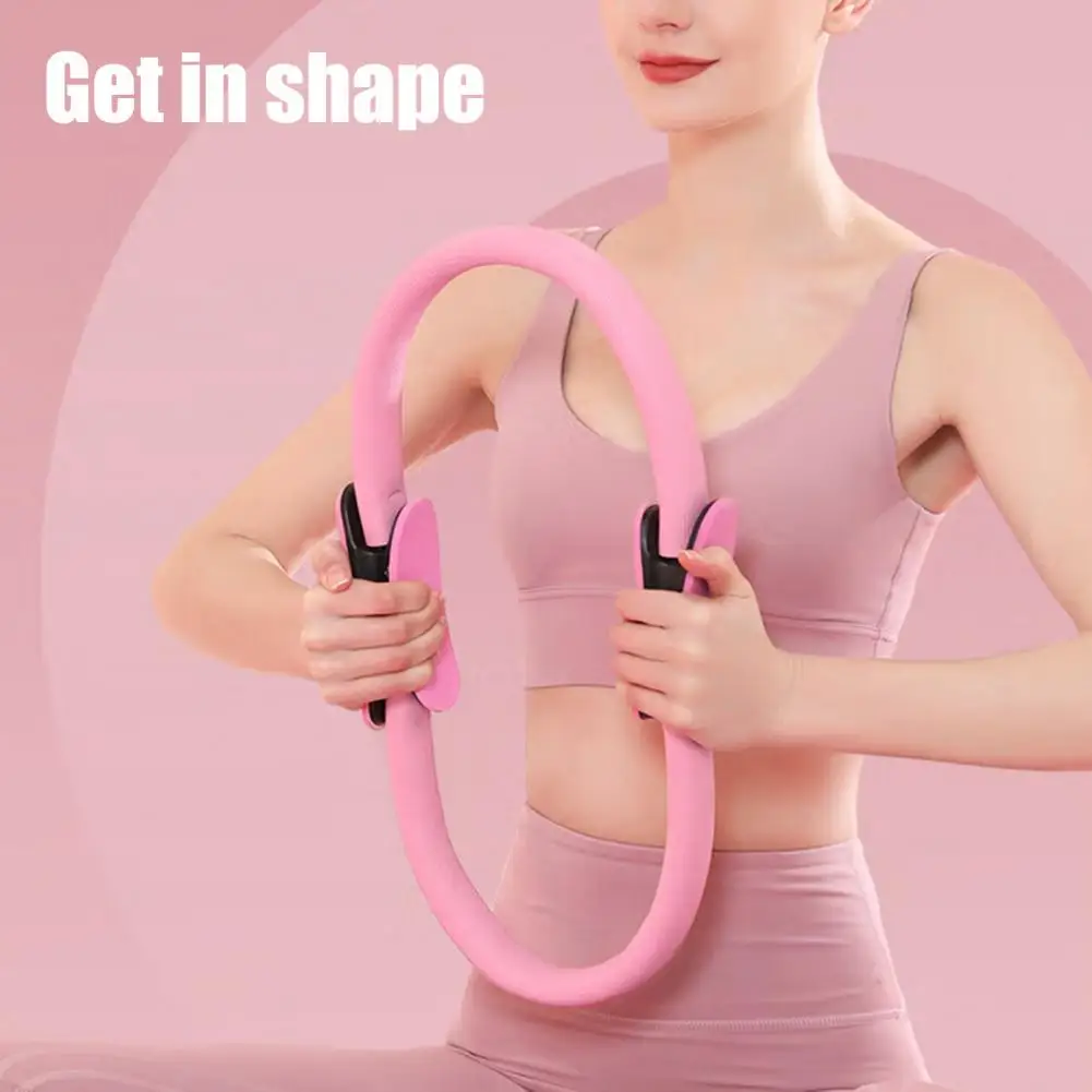 

Pilates Ring with Ergonomic Handle Pilates Ring with Anti-slip Handle for Thigh Workout Toning Pelvic Floor Muscle Training