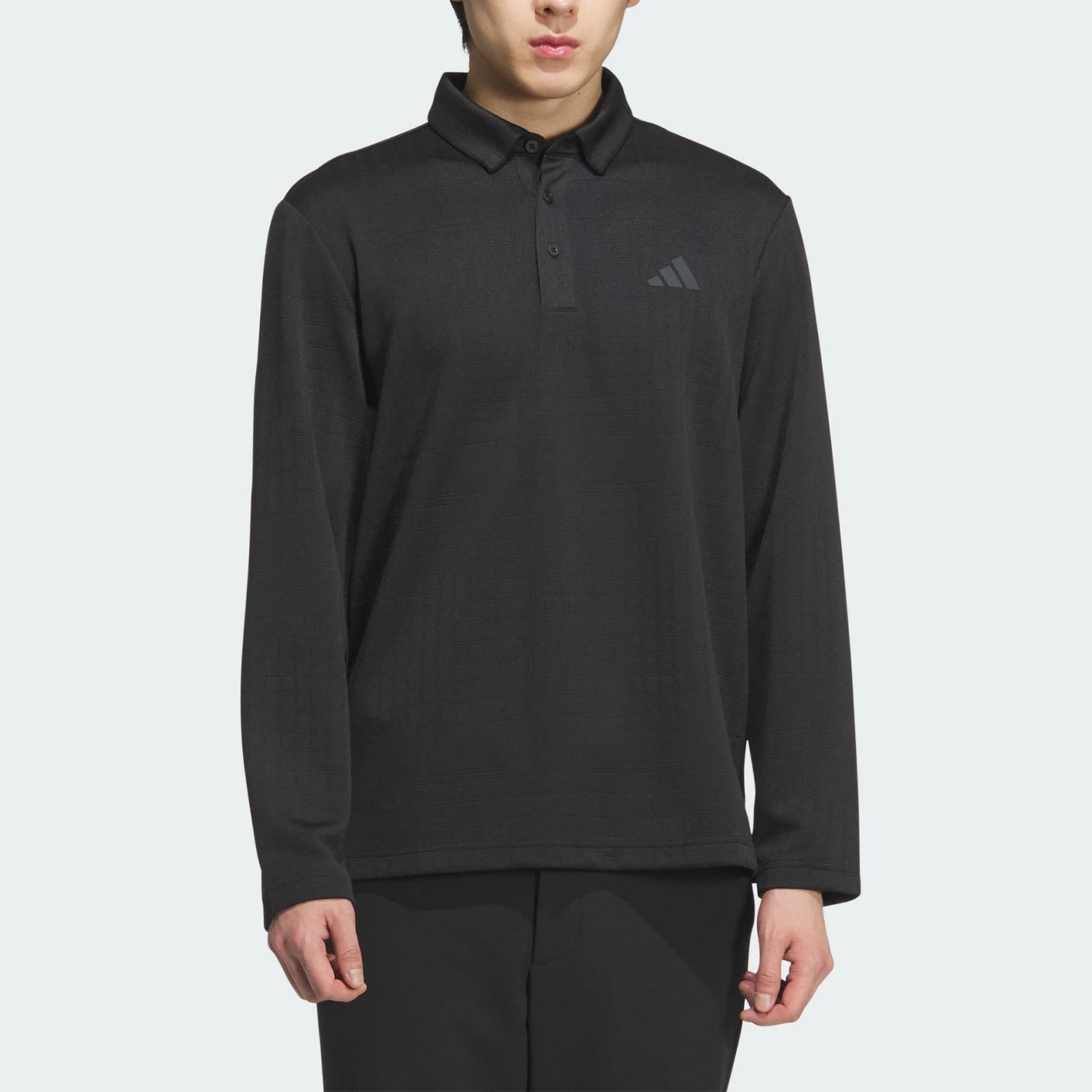 

Оригинальная мужская спортивная рубашка-поло Adidas с длинным рукавом из жаккардовой ткани JN1232