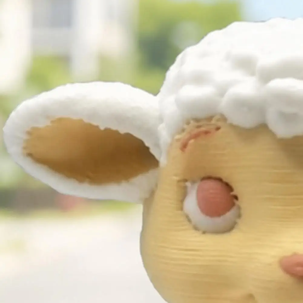 Sheep Decoration Mini Sheep Sculpture 3d Printed Sheep Figurine Mini Desk Decor Statue Sitting Lamp Sculpture Ornament Unique