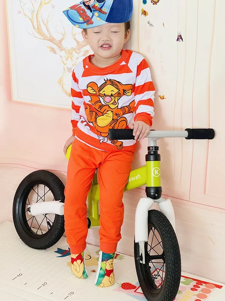 Spring Autumn Tigger Children\'s Clothing Sets Orange Stripe Boy Girl Sleepwear Clothes Kids Pajamas Set Baby Boys Girls Pyjamas