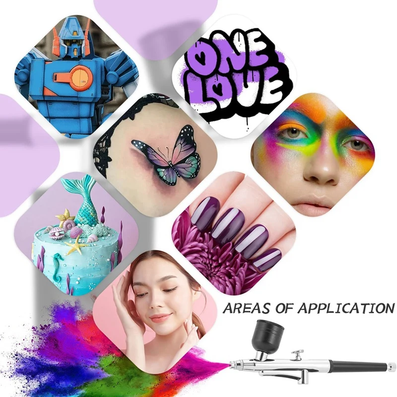 Sem fio recarregável Compressor Airbrush Set, Airbrush portátil, trata automaticamente, Pintura Modelo, Unhas, Maquiagem