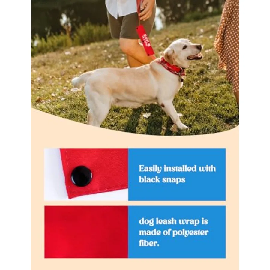 Adopt Me I'm A Foster 2 Set Funny Red and Black Dog Leash Sleeve Wrap Hanging ID Patch Tag for Foster Puppy Gift for Dog Owner