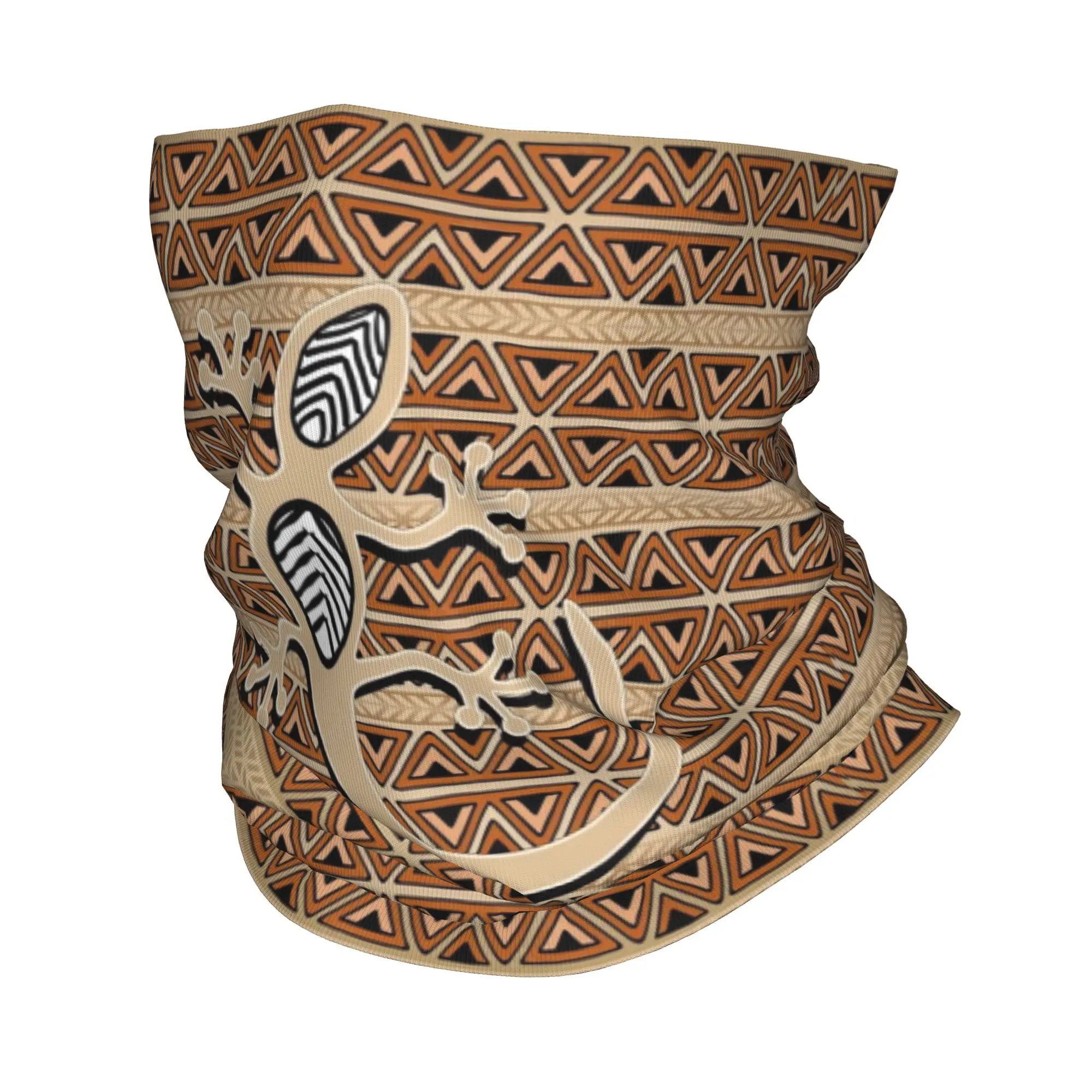 Gecko Africa Desert African Savannah Lizard Bandana Neck Cover Printed Magic Scarf Multifunction Headband Hiking Fishing Unisex