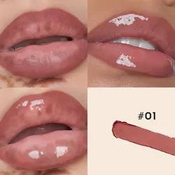 Two in one double head lipliner and transparent lip gloss, matte matte smooth lipliner, durable color locking