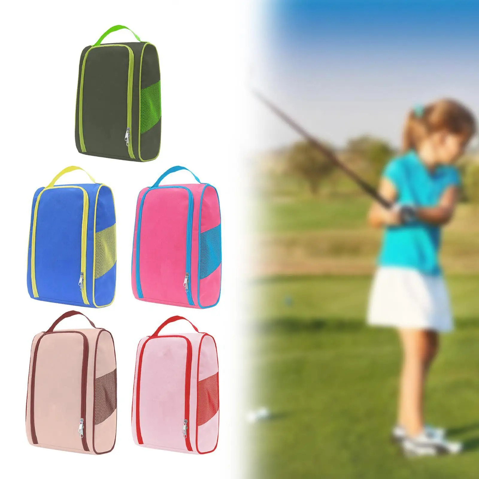 Bolsa para zapatos de golf, porta zapatos portátil de gran capacidad para deportes, viajes, senderismo