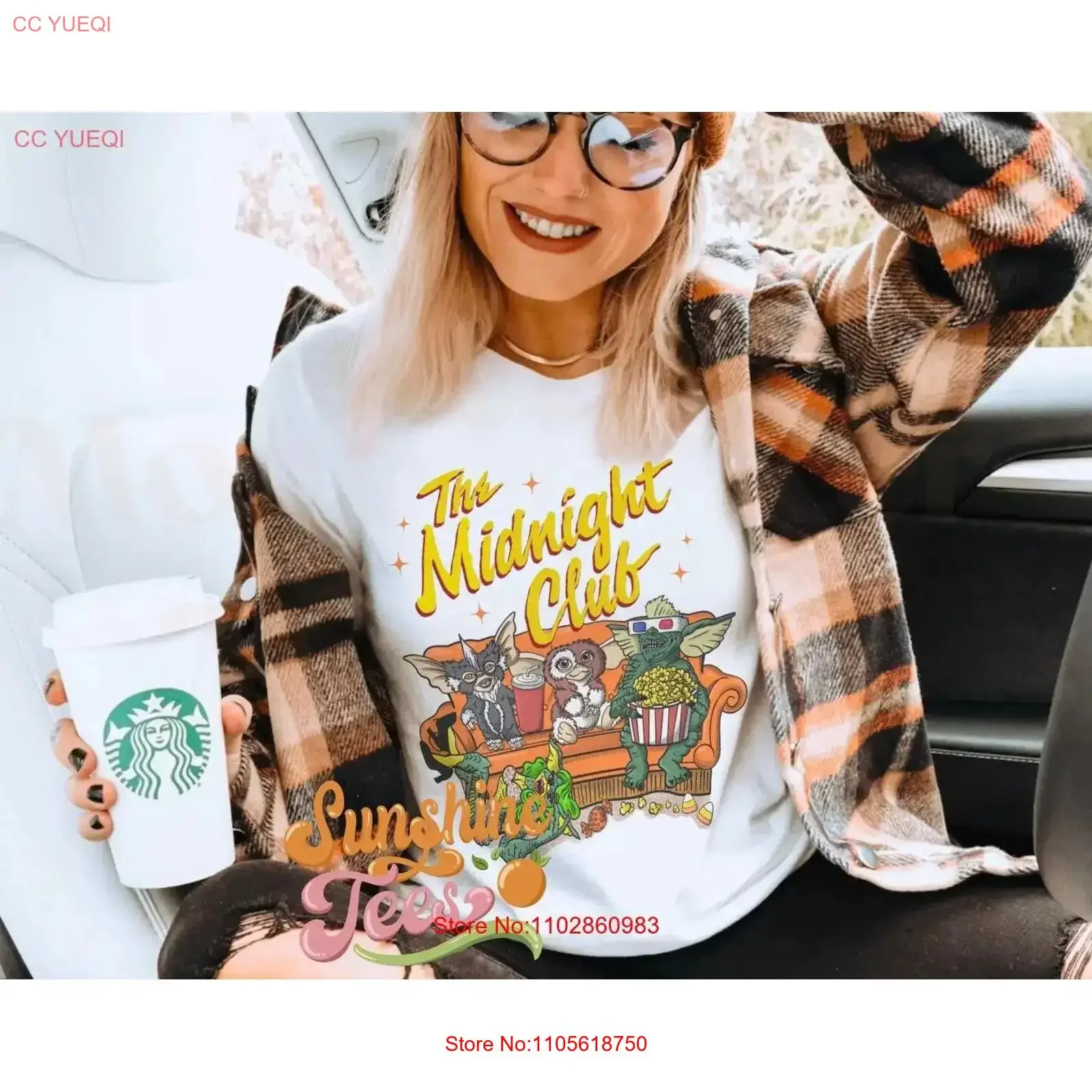 Midnight Club T Shirt Gizmo Don't Feed After vintage Washed streetwear Comfortable homme Stylish Breathable