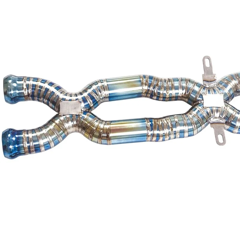 High Quality Performance Equal Length Mid Pipes With Dual Resonator